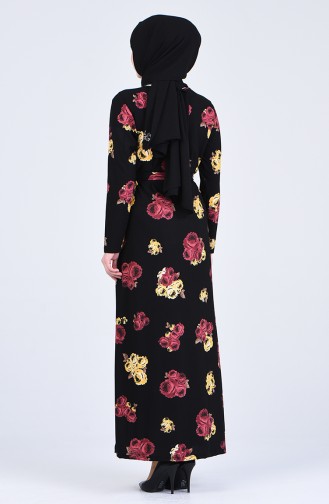 Black Hijab Dress 5708E-01