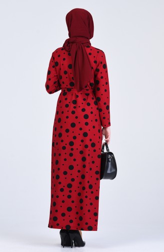 Robe Hijab Bordeaux 5708F-04