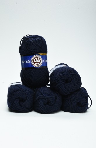 Navy Blue Knitting Yarn 3019-019