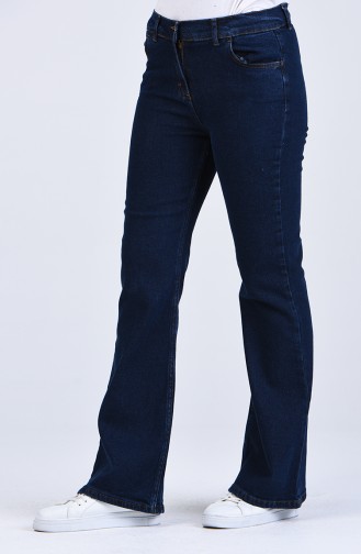 İspanyol Paça Kot Pantolon 3217PNT-01 Lacivert