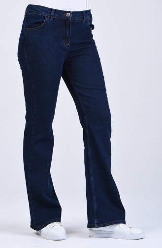 İspanyol Paça Kot Pantolon 3217PNT-01 Lacivert