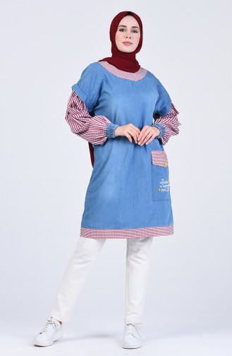 Garnili Kot Tunik 8048A-01 Bordo