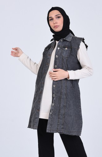 Grau Strickjacke 1598-02