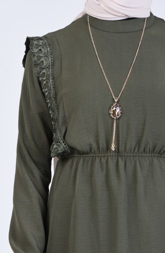 Khaki Overhemdblouse 0845-09