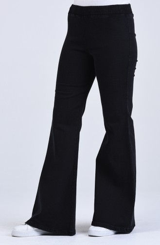 İspanyol Paça Kot Pantolon 3197PNT-01 Siyah