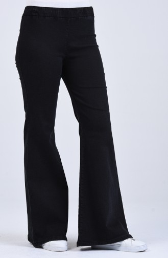 İspanyol Paça Kot Pantolon 3197PNT-01 Siyah