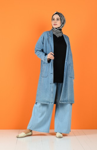 Pantalon Bleu Glacé 4046-02