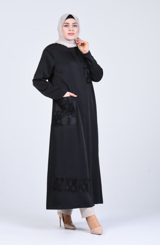 Schwarz Trenchcoat 0416-05
