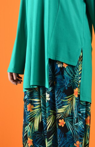 Tunic Trousers Double Suit 6284a-01 Green 6284A-01