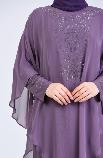 Habillé Hijab Lila 1019-02