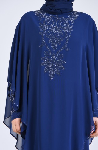 Habillé Hijab Indigo 1019-04