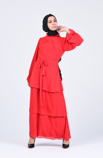 Rot Hijab Kleider 2027-03