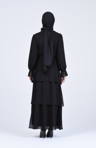 Schwarz Hijab Kleider 2027-04