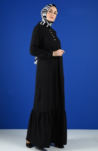 Pleated Dress 1394-02 Black 1394-02