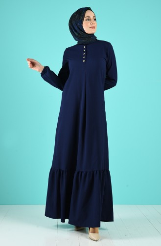 Robe Hijab Bleu Marine 1394-03