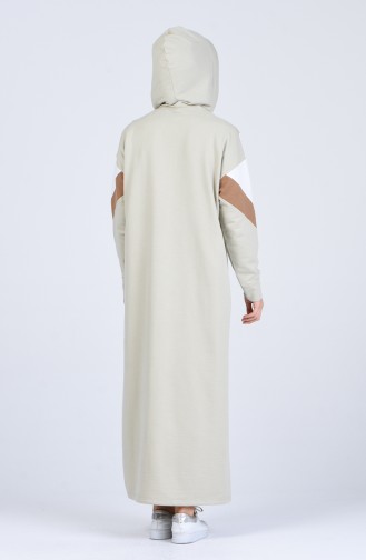 Wassergrün Hijab Kleider 0854-03