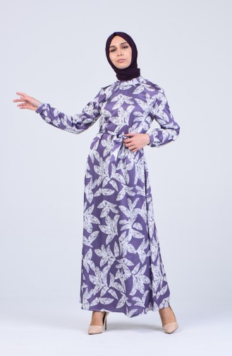 Lila Hijab Kleider 0052-02