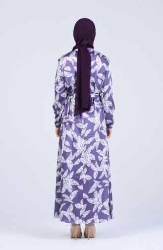 Violet Hijab Dress 0052-02