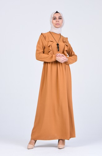 Caramel İslamitische Jurk 2202-01