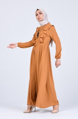 Caramel İslamitische Jurk 2202-01