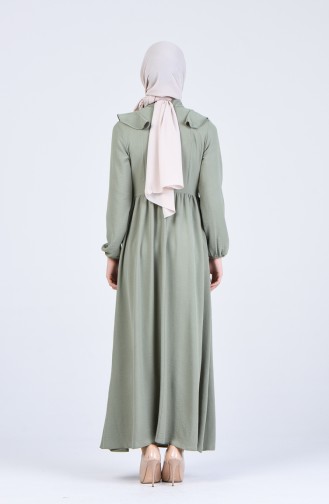 Robe Hijab Vert noisette 2202-02