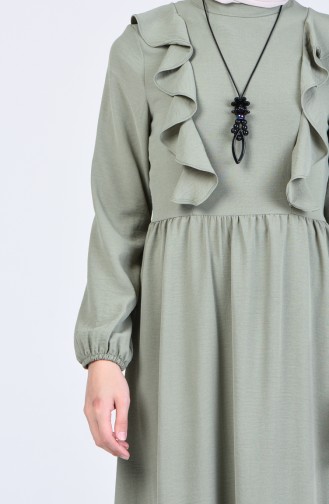 Robe Hijab Vert noisette 2202-02
