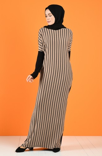 Mink Hijab Dress 8033-01