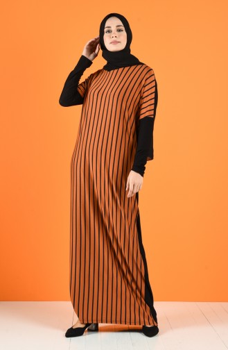 Robe Hijab Tabac 8033-02