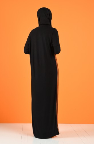 Tan Hijab Dress 8033-02