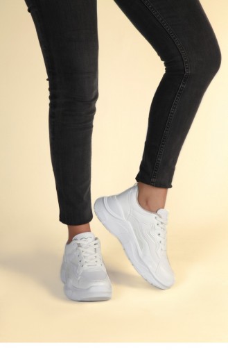 Beyaz Kadın Sneaker Sm Ks02