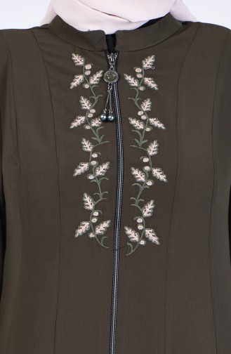 Khaki Abaya 3023-01