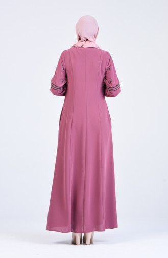 Dusty Rose Abaya 3024-01