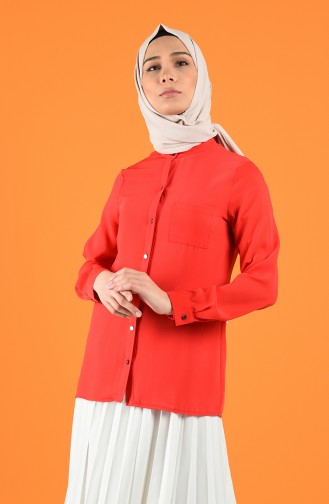 Red Overhemdblouse 1558-01