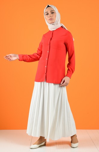 Red Overhemdblouse 1558-01