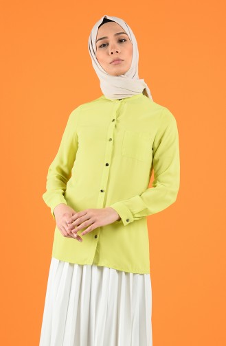 Chemise Vert huile 1558-02