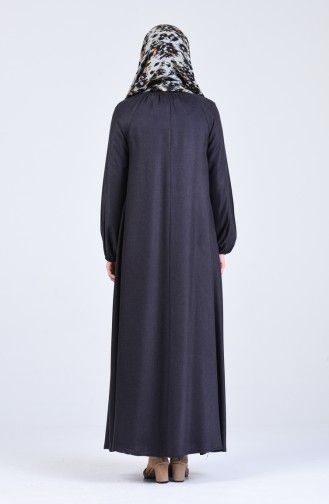 Dunkelblau Hijab Kleider 3175-04