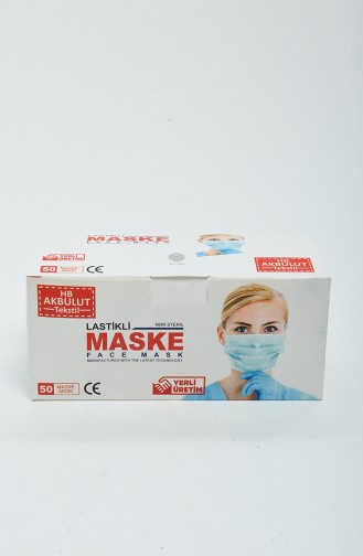 Full Ultrasonik 3 Katlı Telli Maske 1907-01 Beyaz 1907-01