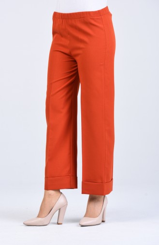 Pantalon Couleur brique 1501-06