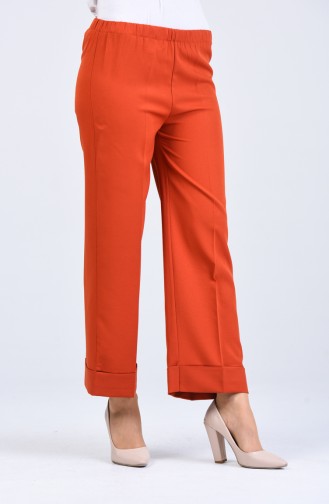 Pantalon Couleur brique 1501-06