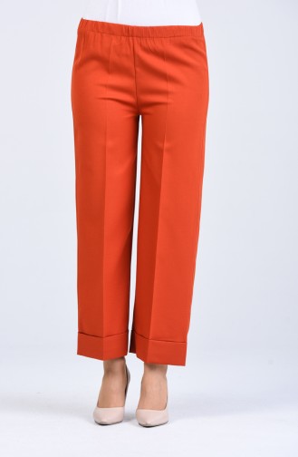 Pantalon Couleur brique 1501-06