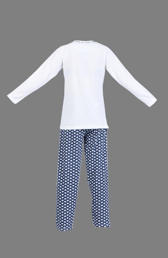 Dunkelblau Pyjama 2110-01