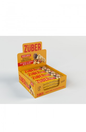 Züber 12li Yer Fıstıklı ve Kakaolu Meyve Tatlısı 12x40 gr 8681630117027