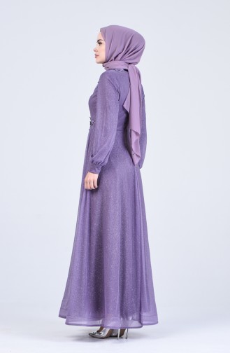 Lila Hijab-Abendkleider 1020-01