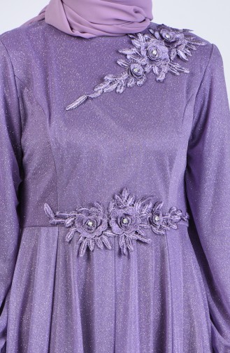 Lila Hijab-Abendkleider 1020-01