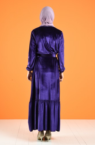 Purple Hijab Dress 5557-02