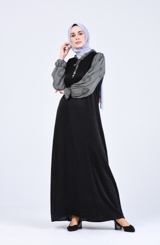 Robe Hijab Noir 8019-01