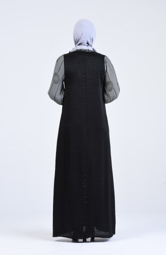 Robe Hijab Noir 8019-01