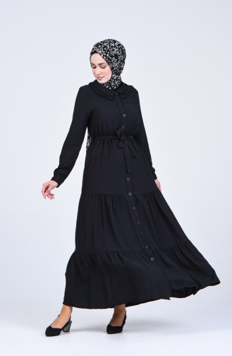 Robe Hijab Noir 8044-01