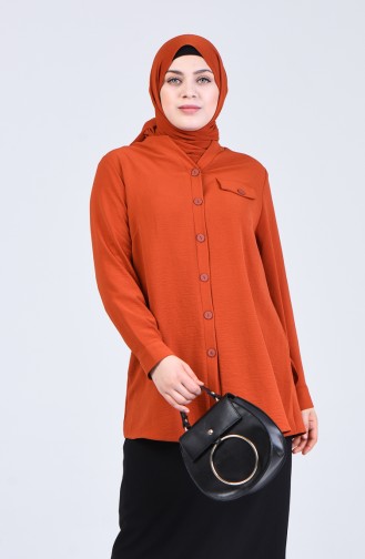 Brick Red Blouse 1303-01