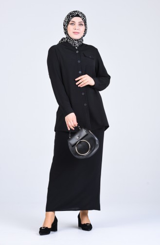 Blouse Noir 1303-04